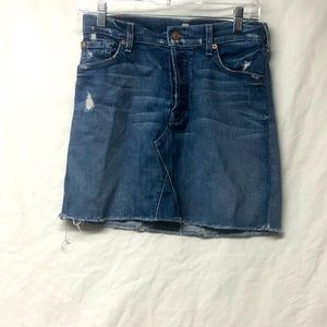 7 For all mankind Distress Jean Skirt 26 / 2